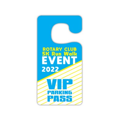 Double-Sided Full-Color Plastic Hook Doorhanger (3.5" x 7")