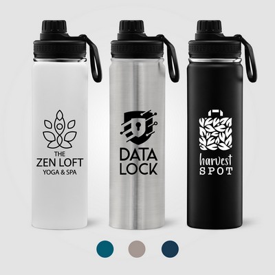 Alaska - 24 oz. Stainless Steel Double Wall Water Bottle - Silkscreen