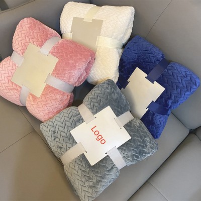 Ultra-Soft Microfiber Coral Fleece Blanket