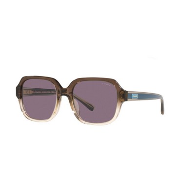 Coach® Women's Brown/Violet Purple Sunglasses