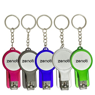 Multi-Function Grooming Keyring with Writing Tool