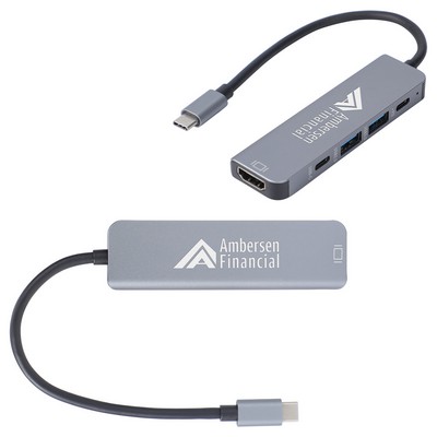 Zing USB-C 5-Port Hub with USB-A, USB-C & HDMI