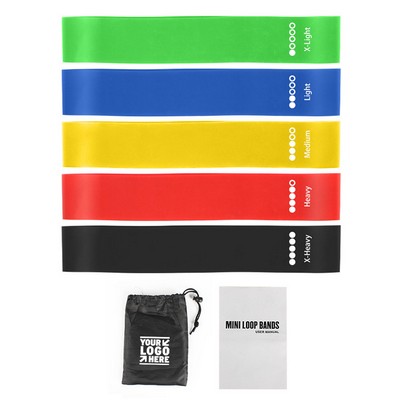 5 Pieces Exercise Bands Set