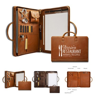 PU Leather Briefcase with Portfolio