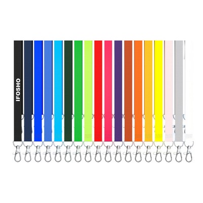 Custom Polyester Lanyard with Metal Hook