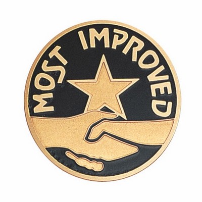 2" Most Improved Etched Enameled Medallion Insert Disc