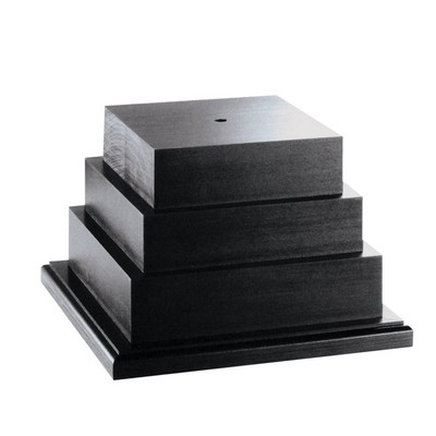 7" Large Black Wood Base for Perpetual Trophy