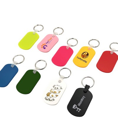 Flexible PVC Key Tag Pet ID / Hotel Room Tag