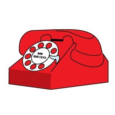 Rotary Dial Telephone Promotional Magnet w/ Strip Magnet (3 Square Inch)