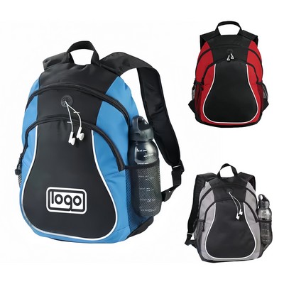 Retro Sports Backpack School Collegiate w/ Earphones Slot