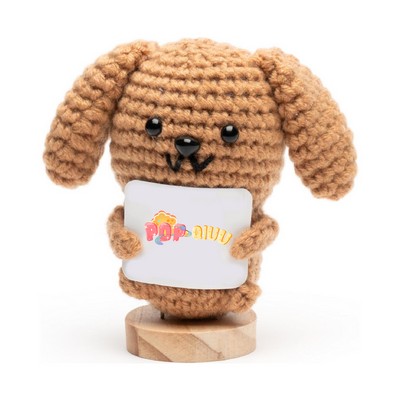 Positive Dachshund Mood Crochet Doll