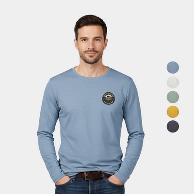 River Cotton-Poly Ringspun Slub Long Sleeve Tee