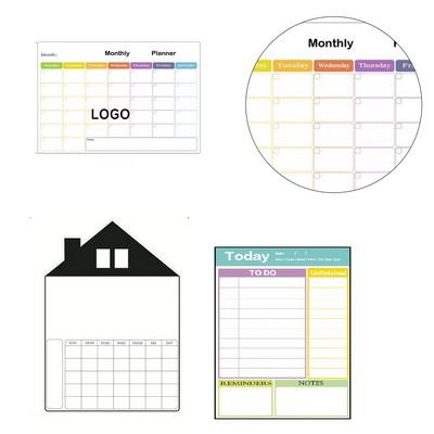 Refrigerator Magnetic Dry Erase Planner