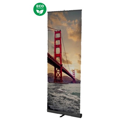 34" x 92" Eco-Friendly Retractable Banner Stand - Dye Sublimation Print