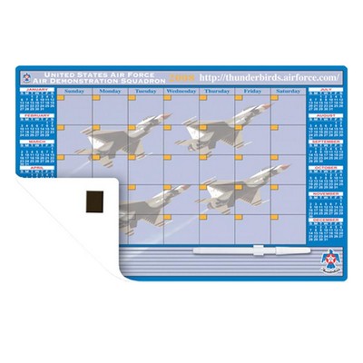 11" x 17" Custom Calendar Memo Board with Magnets or Tape