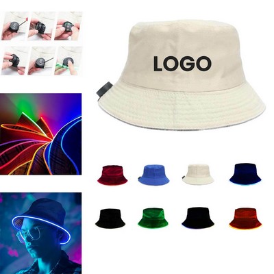 LED Fiber Optic Light Fisherman Hat