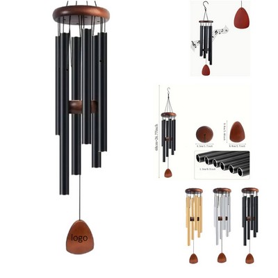 Vintage 6-Tube Aluminum Wind Chime