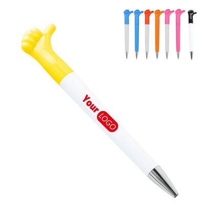 Gesture-shaped ballpoint pen