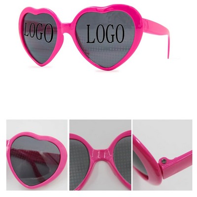 Heart Effect Diffraction Eyeglasses