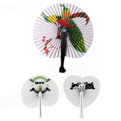 Event Party Giveaway Wedding Favor Portable Folding Paper Hand Fan
