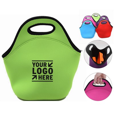 Flexible Zippered Insulated Lunch Bag