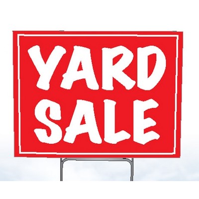 Printed Corrugated Plastic Sign (18"x24")