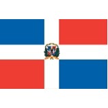 3'x5' Dominican Republic U.N. Nylon Outdoor Flag - Style C