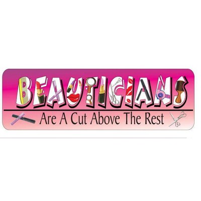 Beautician Slogan Maxi Magnet (6 Square Inch)