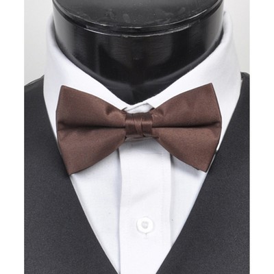 2.5" Polyester Satin Clip-on Bow Tie