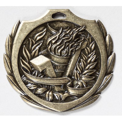Victory Burst Medal - 2 1/4" Dia.