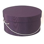 Amethyst Hat Box (8 3/8"x6 5/8"x4 1/2")