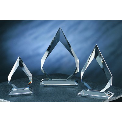 Diamond Award optical crystal award/trophy.8"H