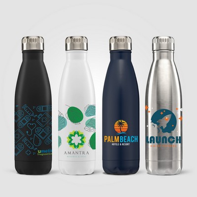 Ibiza - 16 oz. Double-Wall Stainless Bottle - Full-Color Inkjet