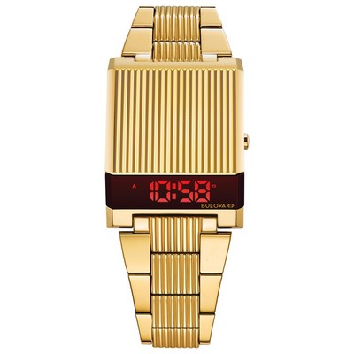 Bulova Men's Archive Series Digital LED Computron Bracelet Watch