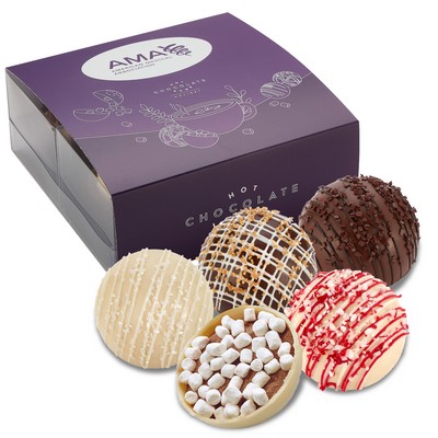 Mega Hot Chocolate Bomb Gift Box - Deluxe Flavor - 4 Pack