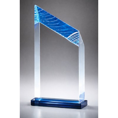 Glacier Tower Award, Blue, 6"H