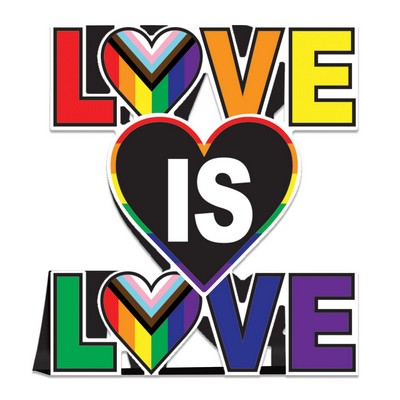 3-D Love Is Love Centerpiece