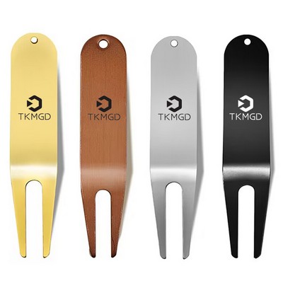 Durable Metal Golf Divot Repair Tool With Keychain Hole