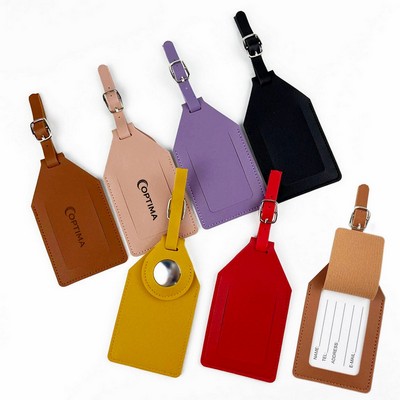 Vegan Leather Luggage Spotter Tag for Tracker Holder