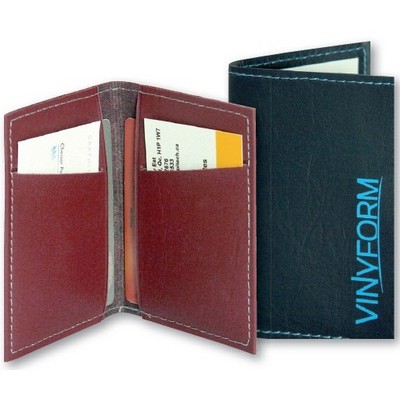 4 ¼" x 3" Synthetic Leather ID holder