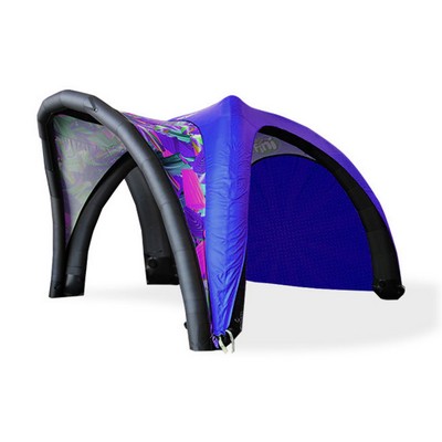 Custom Printed Inflatable Dome Tent - Design 1, Banner, Topper and Frame (17' x 17ft)