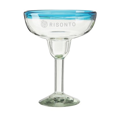 Twine Living® Primavera Recycled Margarita Glass, set of 2