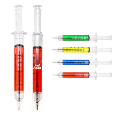 Fluid Filled Syringe Ballpoint Pen