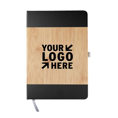 Bamboo-Textured PU Leather Notebook