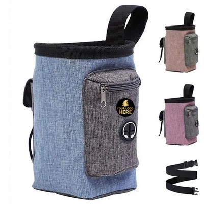 Portable Dog Treat Pouch with Waste Bags