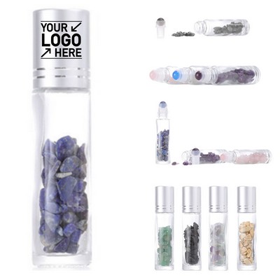 0.34 oz Natural Gemstone Roller Ball Bottle