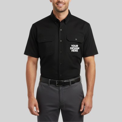 Red Kap® Short Sleeve Solid Ripstop Shirt - M