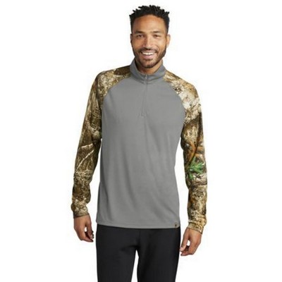Russell Outdoors Realtree Colorblock Performance 1/4-Zip