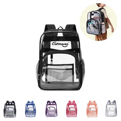 17" Stadium Approved Transparent Backpack