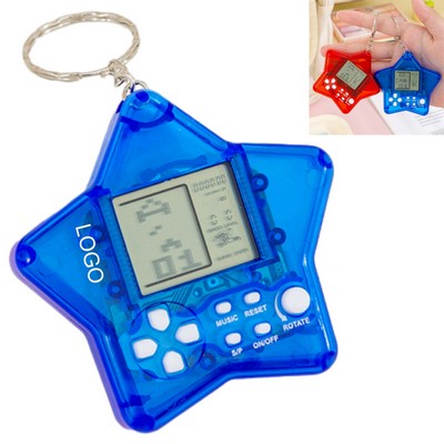Mini Keychain Tetris Game Console